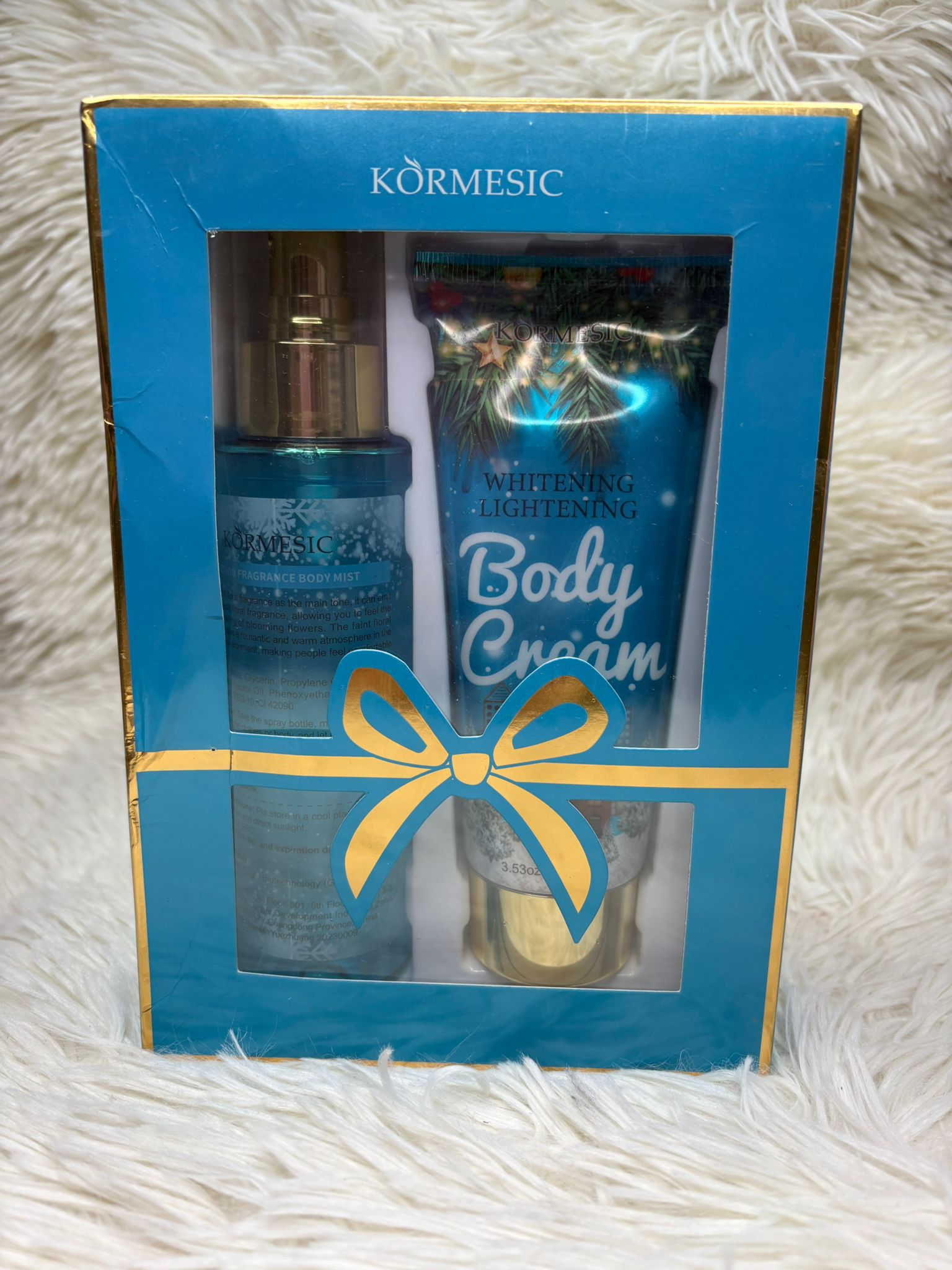 Pack de bruma + crema corporal azul