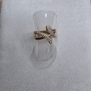 Anillo serpiente diamonds dorado