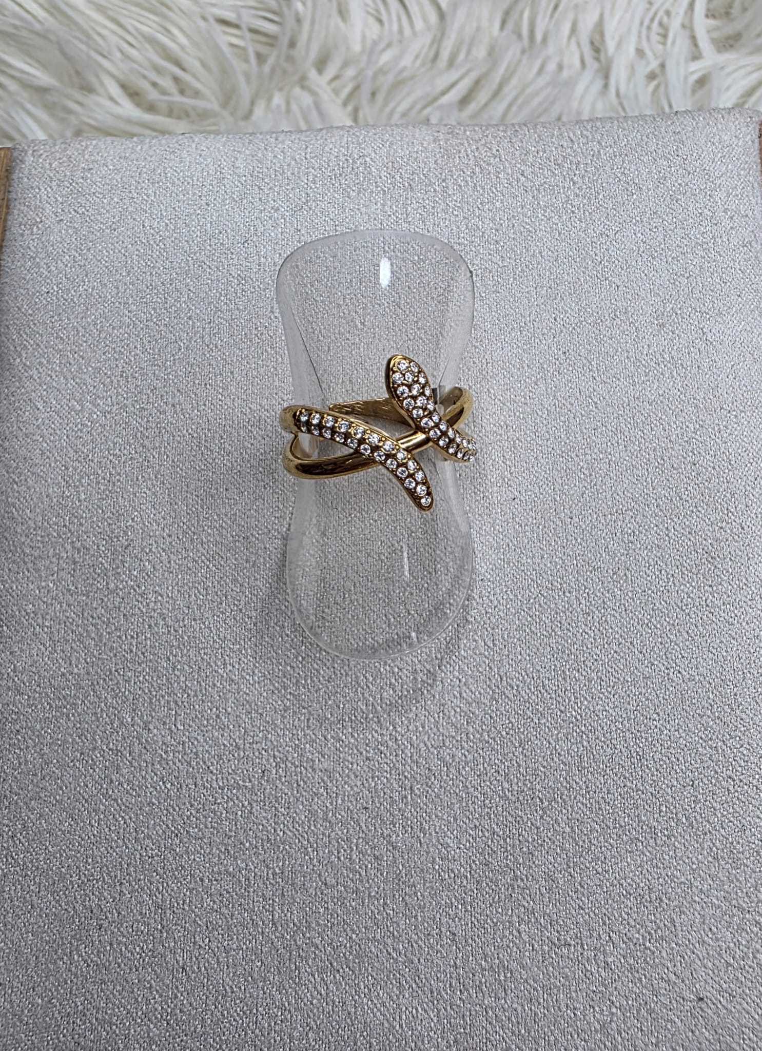 Anillo serpiente diamonds dorado