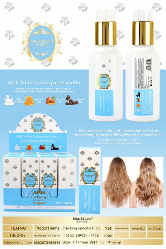 Aceite para cabello milk white
